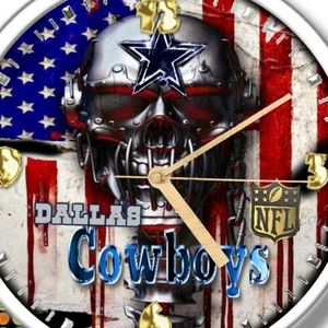 Dallas Cowboys clock with led lights and remote